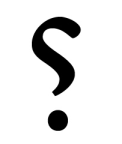 the snark looks like a cross between a reverse question mark and a letter 's'